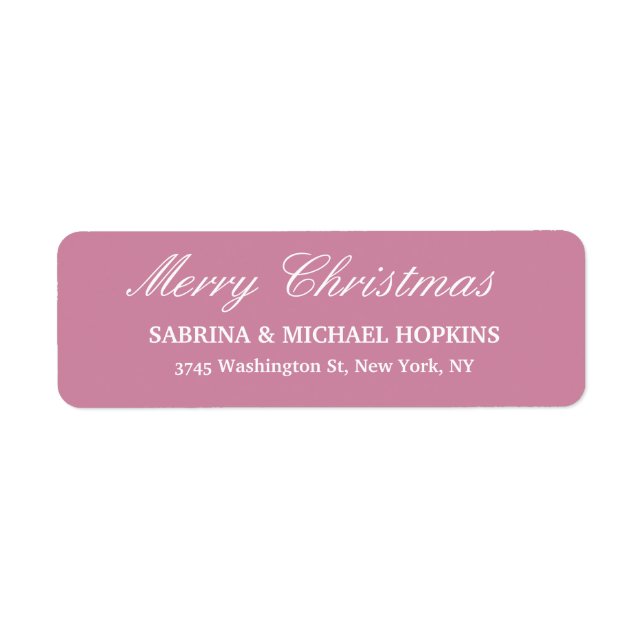 Dusty Rose Frohe Weihnachtsnachrichten Familienbla (Vorne)