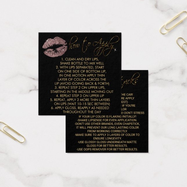 Dusty Rose Glitzer Lips 2 - Anwenden (Büro)