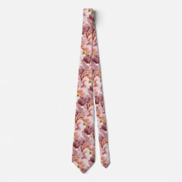 Dusty Rose Mauve Pink Blumenmuster Hochzeit Krawatte
