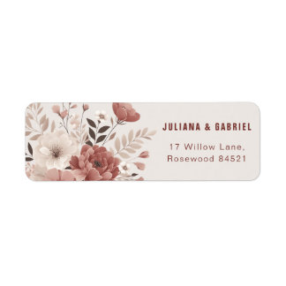 Dusty Rose Moderne Blumenhochzeit