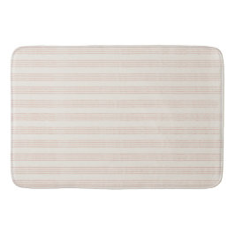 Dusty Rose Moderner Minimalistischer Streifen Boho Badematte