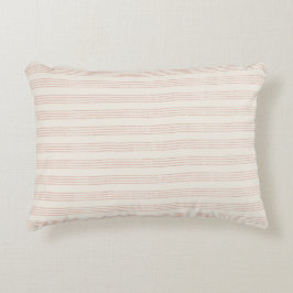 Dusty Rose Moderner Minimalistischer Streifen Boho Dekokissen