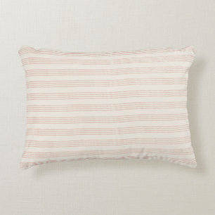 Dusty Rose Moderner Minimalistischer Streifen Boho Dekokissen