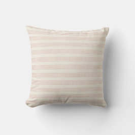 Dusty Rose Moderner Minimalistischer Streifen Boho Kissen
