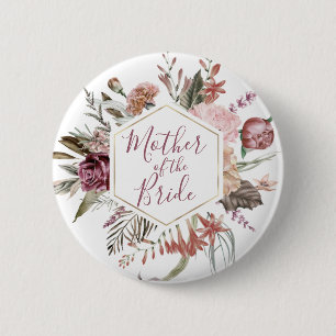 Dusty Rose Mutter des Bride Button