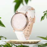 Dusty Rose personalisiert eWatch Armbanduhr<br><div class="desc">Geschenk für ihre staubige Armbanduhr für die Rose</div>