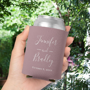 Dusty Rose Personalisiert Wedding Dosenkühler
