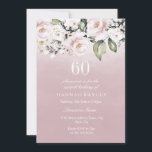 Dusty Rose Pink Blush Frauen 60. Geburtstagsparty Einladung<br><div class="desc">Dusty Rose Pink Blush Weibchen 60. Geburtstagsparty Matching Sammlung in Niche und Nest Geschäft.</div>