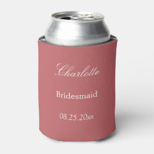 Dusty Rose Pink Bridesmaid Gevor Can Cooler Dosenkühler