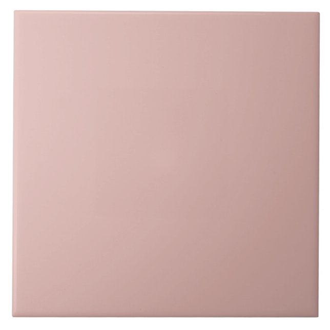 Dusty Rose Pink Solid Trend Hintergrund Fliese (Vorderseite)