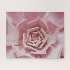 Dusty Rose Pink Sukkulente Pflanze Jigsaw Puzzle