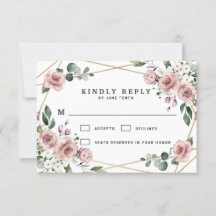 Dusty Rose Pink und Gold Blumengrün Hochzeit
