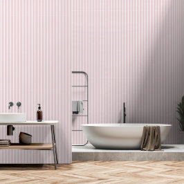 Dusty-Rose Rosa, 2 Zoll breiter Metzgerstreifen Tapete