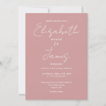 Dusty Rose Rosa Minimalistische Elegant QR Code Ho