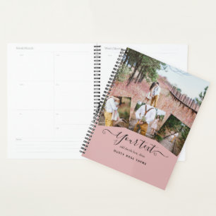 Dusty Rose rose Newlywets Mariage PHOTO Cadeau