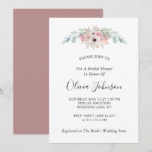 Dusty Rose Rustikales Eukalyptus-Brautparty