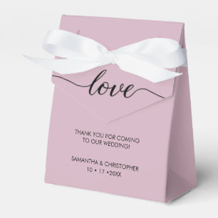 Dusty Rose Simple & Elegant Liebe Wedding ScrIpt Geschenkschachtel