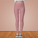 Dusty Rose Solid Color Leggings<br><div class="desc">Dusty Rose Solid Color</div>