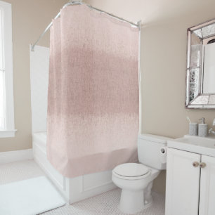 Dusty Rose Terracotta Pink Ombre Abstrakte Textur Duschvorhang