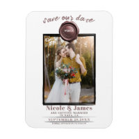 Dusty Rose Wax Siegel Foto Hochzeit Speichern Sie