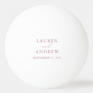 Dusty Rose Wedding Personalisiert Ping Pong Ball Tischtennisball