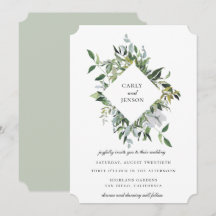 Dusty Sage botanische RahmenWedding