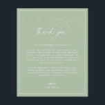 Dusty Sage Green Danke-Card<br><div class="desc">Dieses zeitlose,  romantische Design zeichnet sich durch ein modernes Skript aus,  das mit fett gedrucktem Text gepaart ist. Bitte kontaktieren Sie mich,  wenn Sie Hilfe bei diesem Design benötigen.</div>