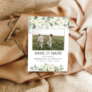 Dusty Sage Green Enregistrer la date avec Carte ph