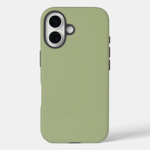 Dusty Sage Green Solid Color iPhone 16 Hülle