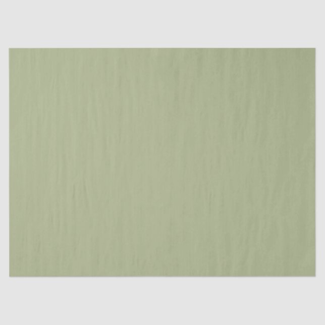 Dusty Sage Green Solid Color Seidenpapier (Vorderseite)