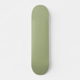 Dusty Sage Green Solid Color Skateboard