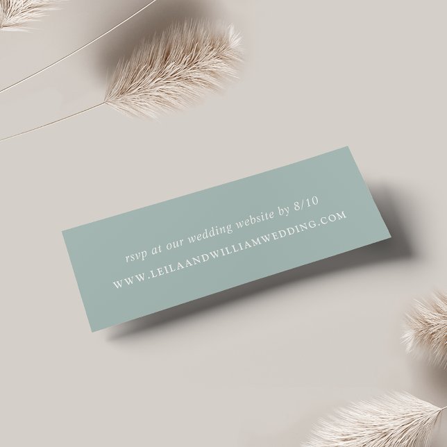 Dusty Sage Wedding Website RSVP Cards (Von Creator hochgeladen)
