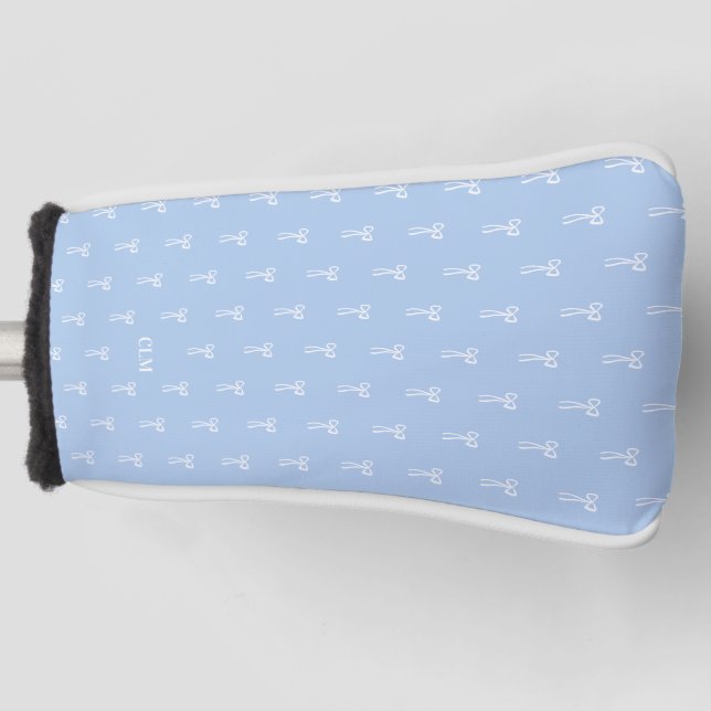 Dusty Something Blue Bow Coquette Ladys Golf Headcover (Vorderseite)