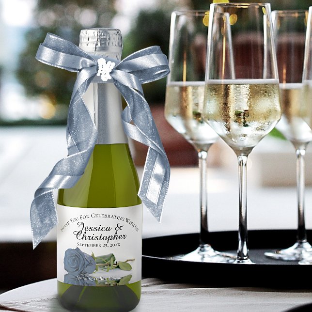 Dusty Steel Blue Rose Wedding Danke Mini (Von Creator hochgeladen)