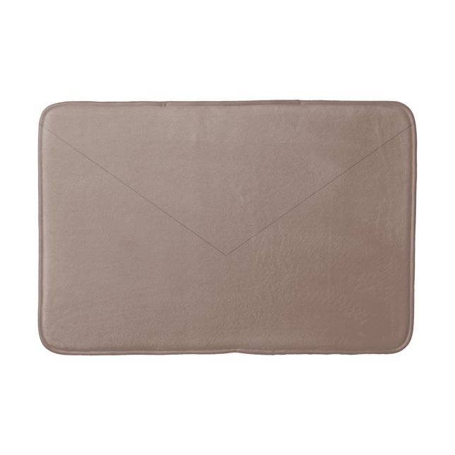 Dusty Taupe Bath Mat mit Umschlagdesign Badematte (Vorderseite)