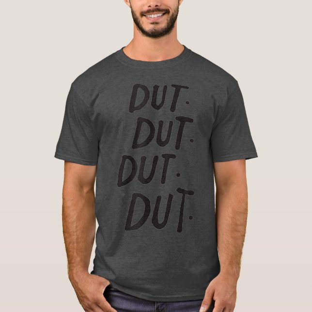 Dut Drum Corps Drumline Marching Band Drummer T-Shirt (Vorderseite)