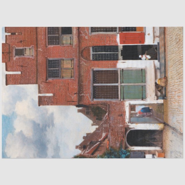 Dutch Alley, Johannes Vermeer Seidenpapier (Vorderseite)