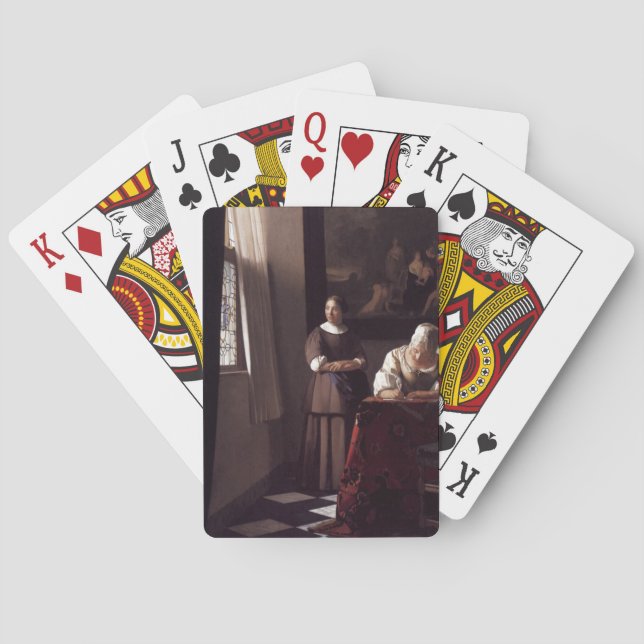 Dutch Artist Vermeer Painting Spielkarten (Rückseite)