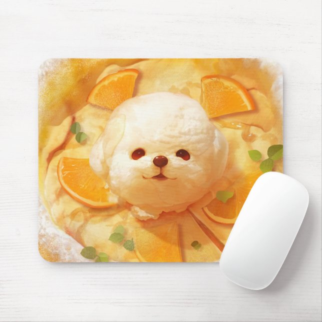 Dutch Baby Pancake mit Niedlicher Dog Ice Creme Mousepad (Mit Mouse)