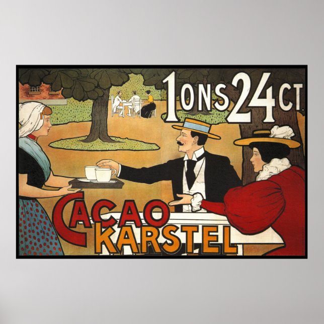 Dutch Cacao Ad 1897 Poster (Vorne)