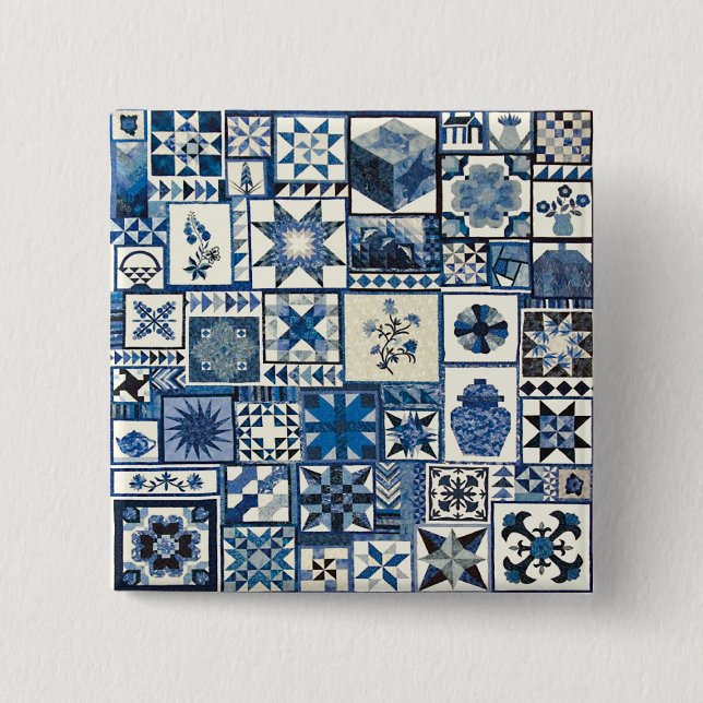 Dutch Delft Button (Vorderseite)