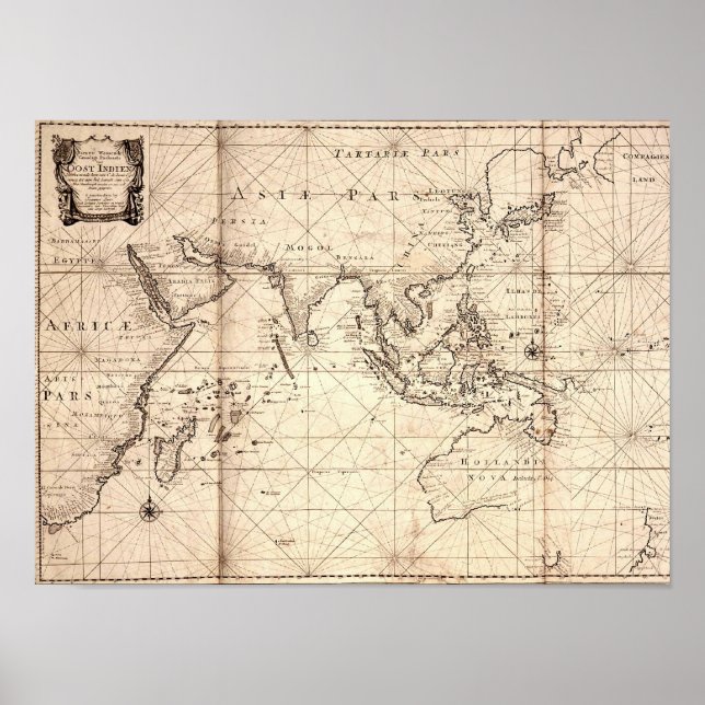"Dutch East India Company" (VOC) Trade Zone Poster (Vorne)
