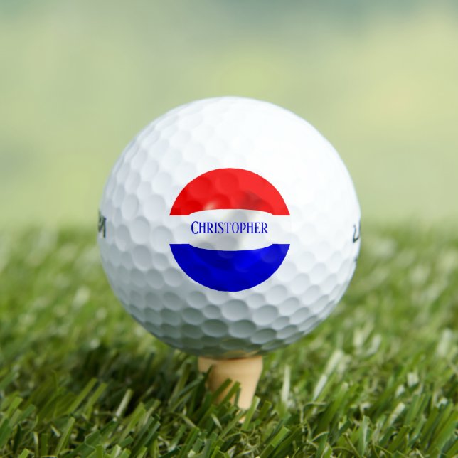 Dutch Flag Design Golfball (Insitu T-Shirt)