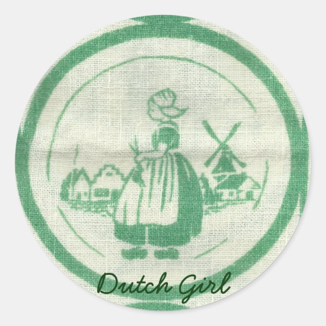 Dutch Girl Stickers (Vorderseite)