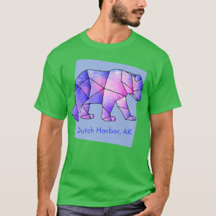Dutch Harbour AK Galaxy Bear Abstrakt Geometrie A T-Shirt