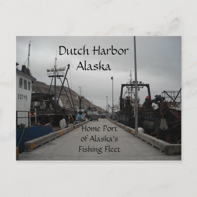 Dutch Harbour Spit Dock Postkarte (Vorderseite)
