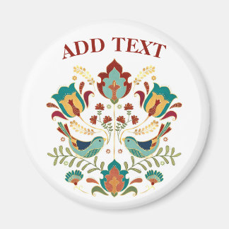 Dutch Hex Welcome Birds Magnet