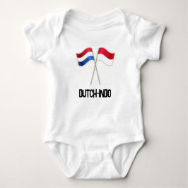 Dutch-Indo with Two Flags Baby Strampler