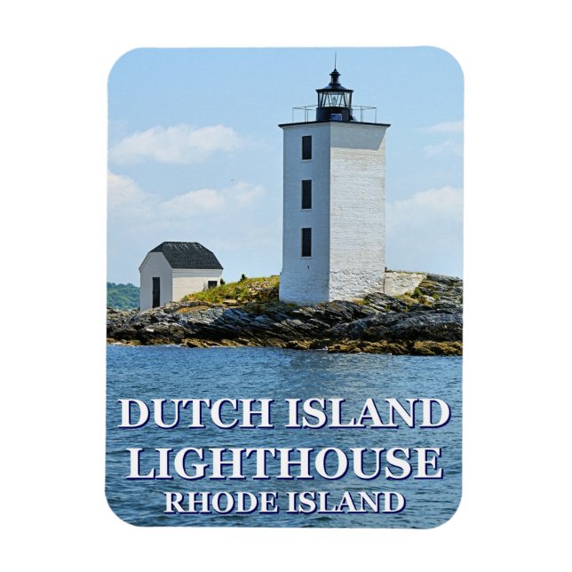 Dutch Island Lighthouse, Rhode Island Foto Magnet (Vertikal)