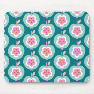 Dutch Retro Apple Aquamarin Mousepad